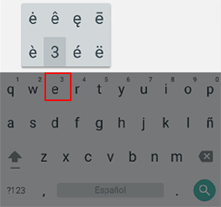 Letras con acentos en el teclado de Google